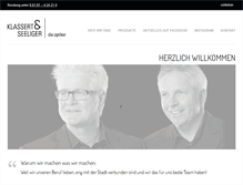 Tablet Screenshot of klassert-seeliger.de